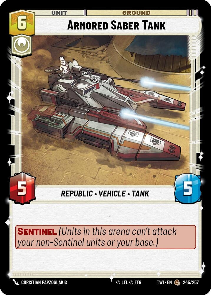 Image for Armored Saber Tank - Star Wars: Unlimited