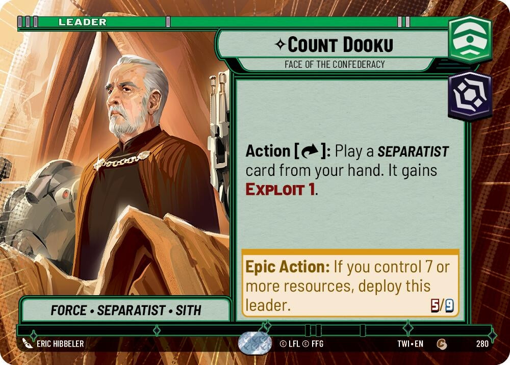 Image for Count Dooku - Face of the Confederacy (Hyperspace) - Star Wars: Unlimited