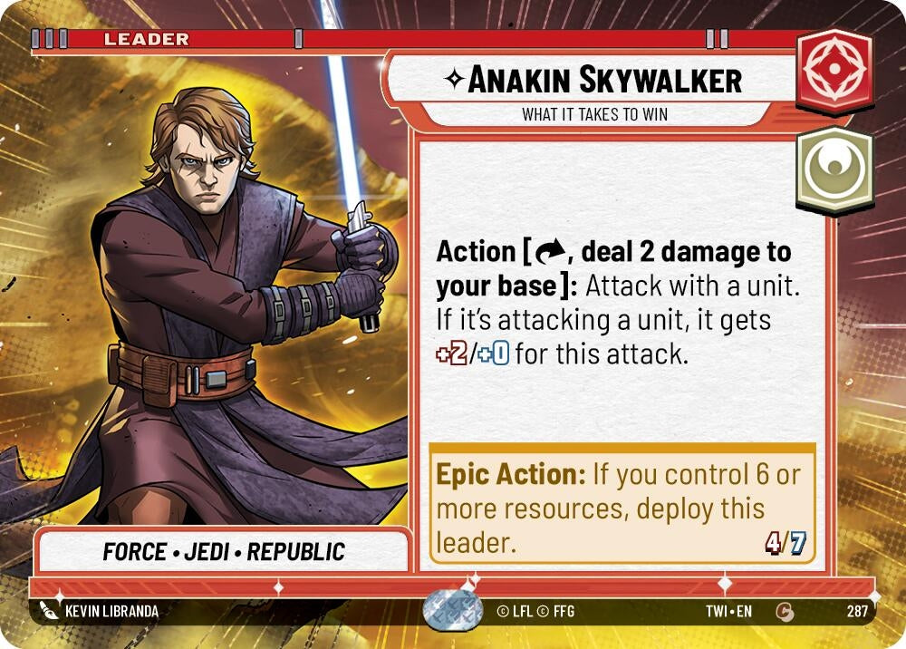 Image for Anakin Skywalker - What it Takes to Win (Hyperspace) - Star Wars: Unlimited
