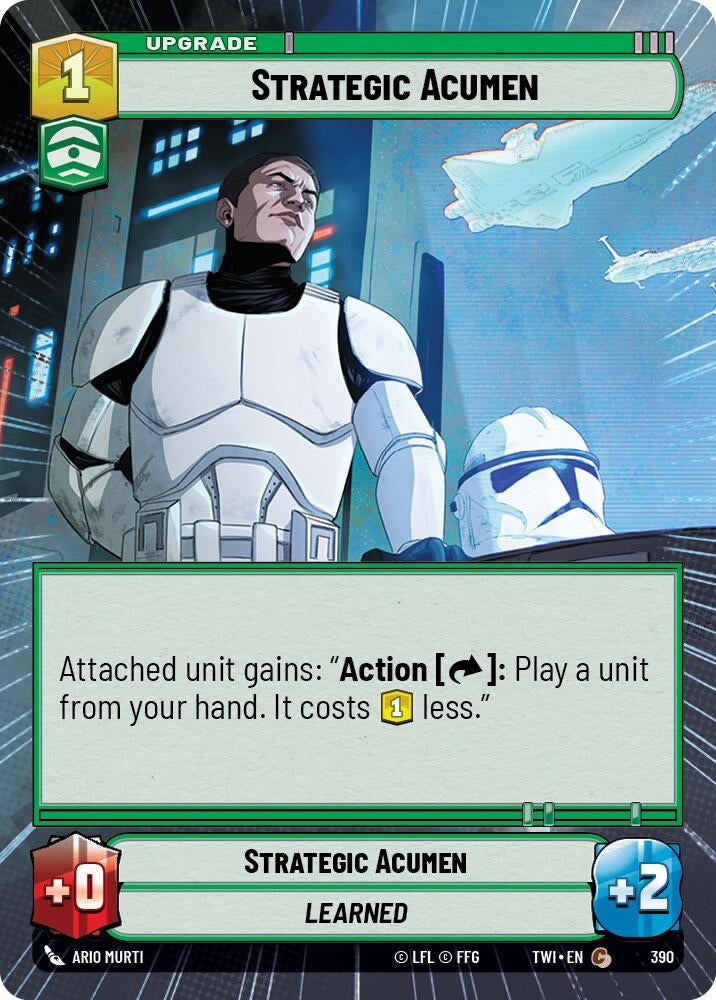 Image for Strategic Acumen (Hyperspace) - Star Wars: Unlimited
