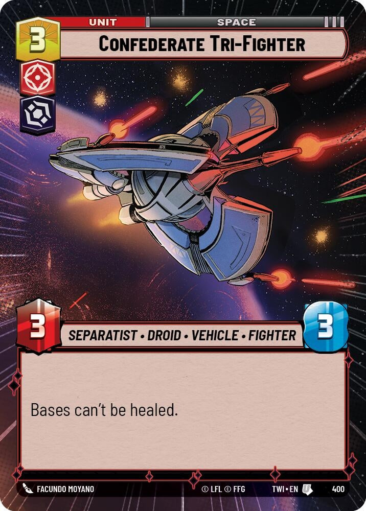 Image for Confederate Tri-Fighter (Hyperspace) - Star Wars: Unlimited