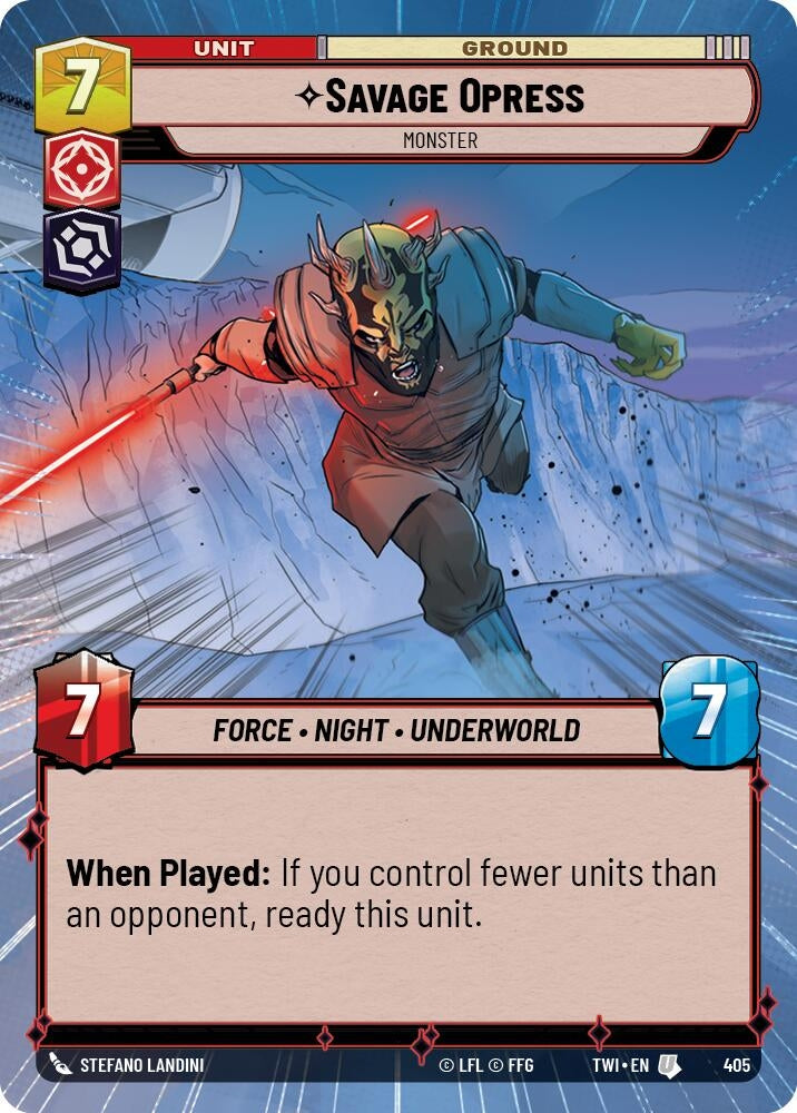 Image for Savage Opress - Monster (Hyperspace) - Star Wars: Unlimited