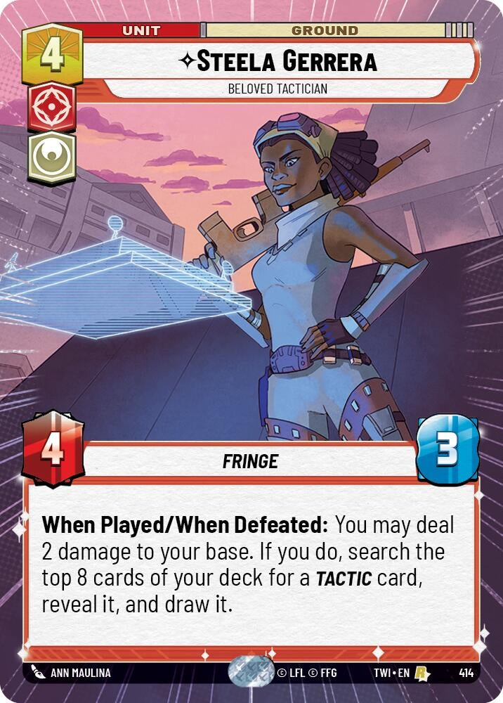 Image for Steela Gerrera - Beloved Tactician (Hyperspace) - Star Wars: Unlimited