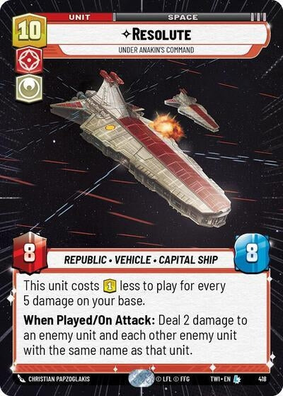 Image for Resolute - Under Anakin's Command (Hyperspace) - Star Wars: Unlimited