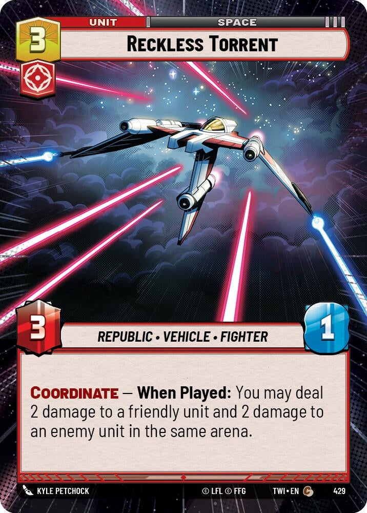 Image for Reckless Torrent (Hyperspace) - Star Wars: Unlimited