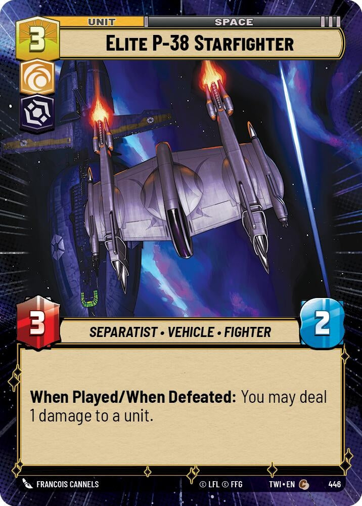 Image for Elite P-38 Starfighter (Hyperspace) - Star Wars: Unlimited