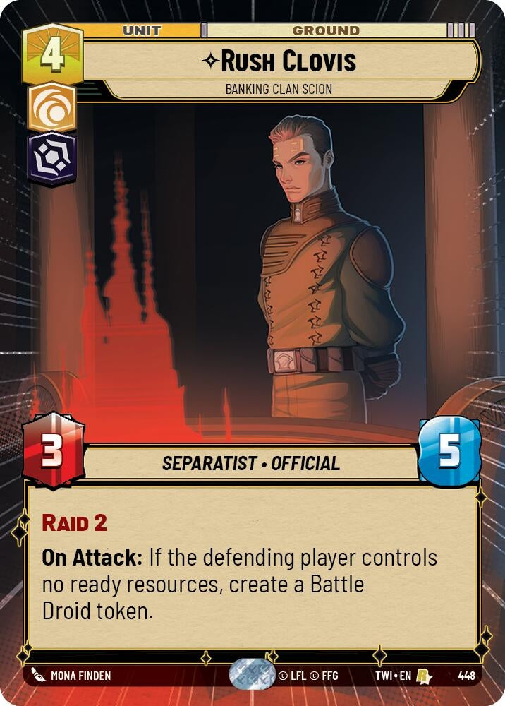 Image for Rush Clovis - Banking Clan Scion (Hyperspace) - Star Wars: Unlimited