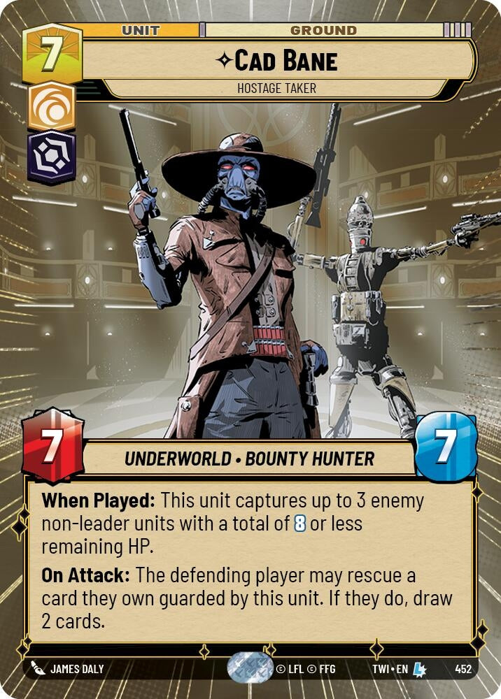 Image for Cad Bane - Hostage Taker (Hyperspace) - Star Wars: Unlimited