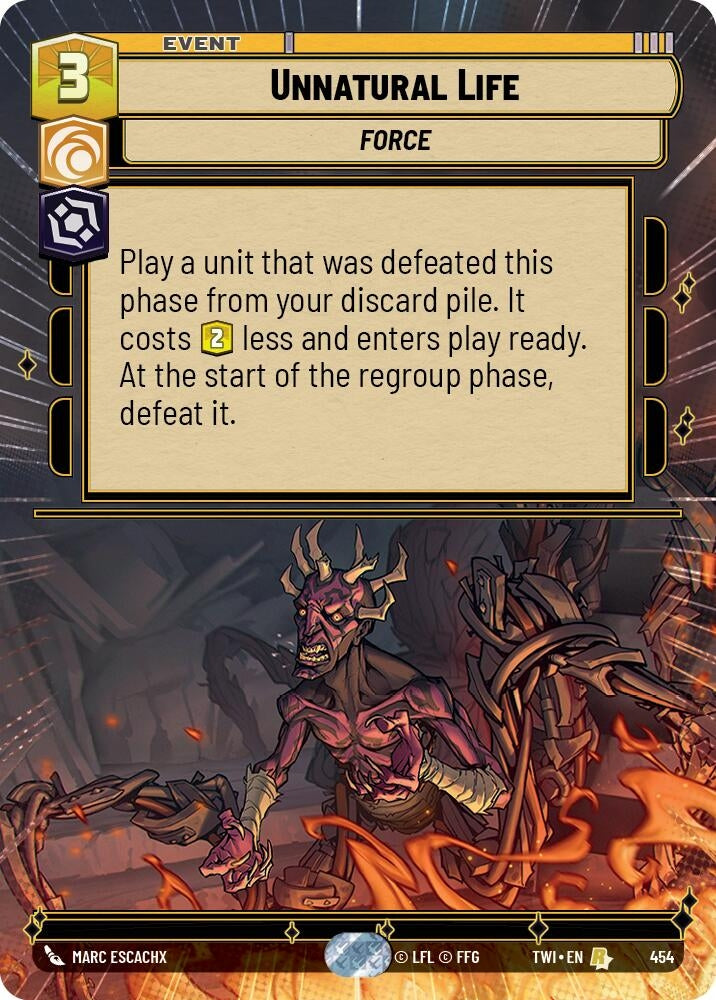 Image for Unnatural Life (Hyperspace) - Star Wars: Unlimited