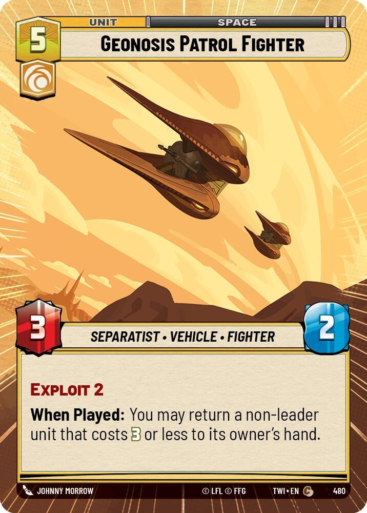 Image for Geonosis Patrol Fighter (Hyperspace) - Star Wars: Unlimited