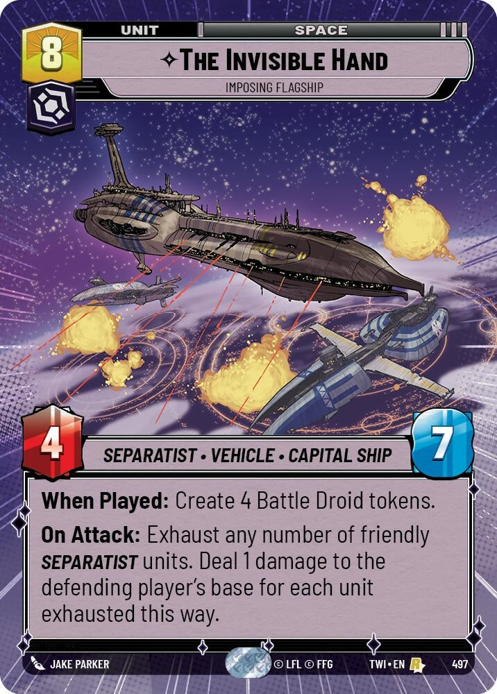 Image for The Invisible Hand - Imposing Flagship (Hyperspace) - Star Wars: Unlimited