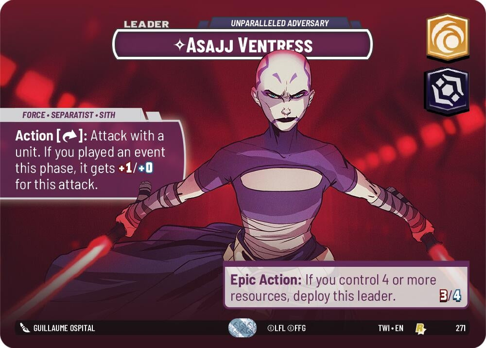 Image for Asajj Ventress - Unparalleled Adversary (Showcase) - Star Wars: Unlimited
