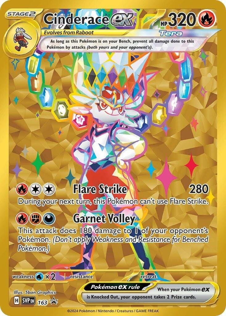 Image for Cinderace ex - 163 - Pokemon