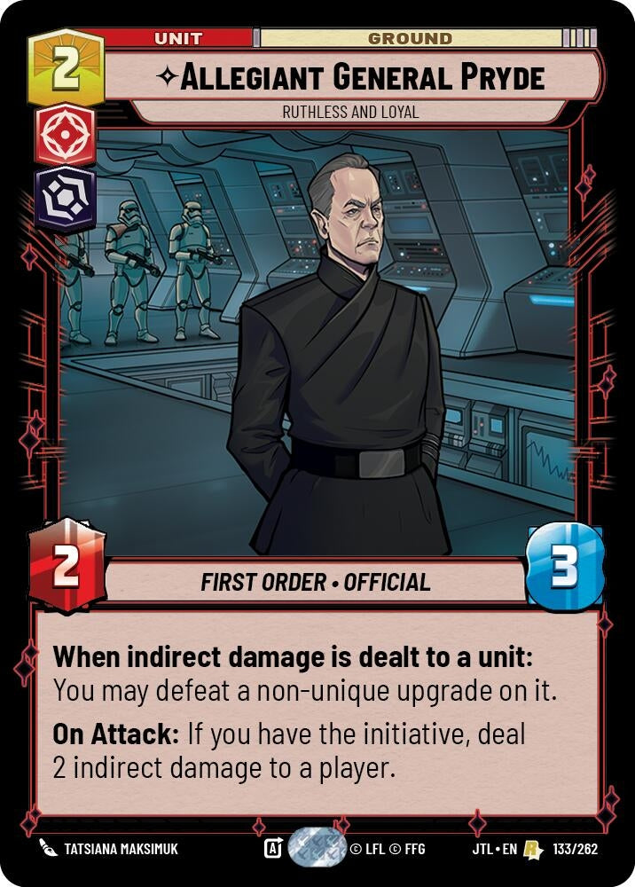 Image for Allegiant General Pryde - Ruthless and Loyal - Star Wars: Unlimited