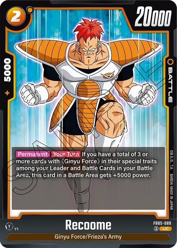 Image for Recoome - Dragon Ball Super: Fusion World