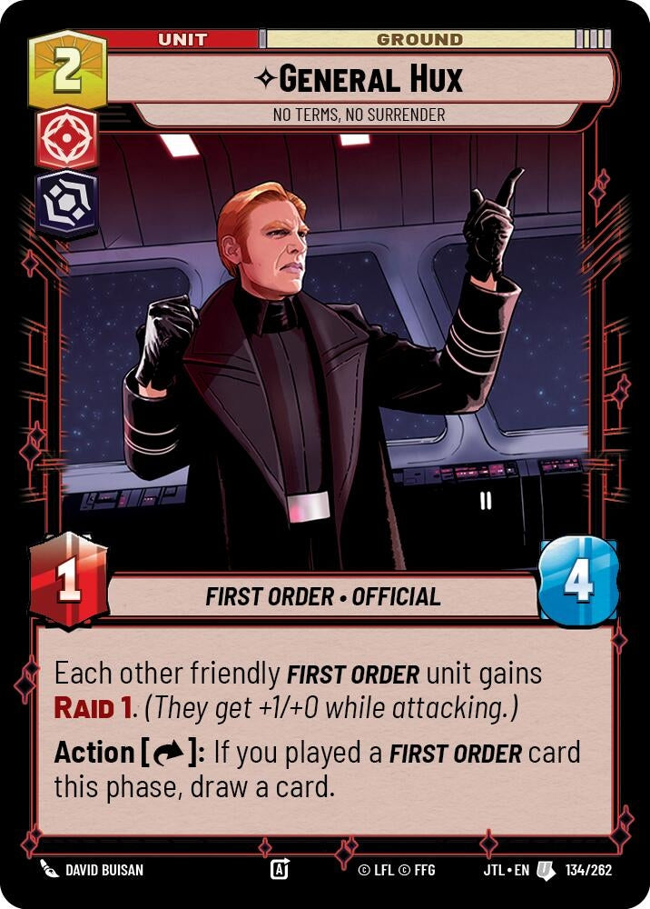 Image for General Hux - No Terms, No Surrender - Star Wars: Unlimited