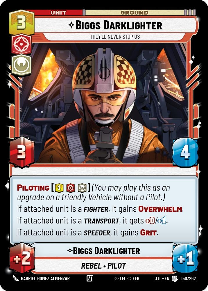 Image for Biggs Darklighter - They'll Never Stop Us - Star Wars: Unlimited