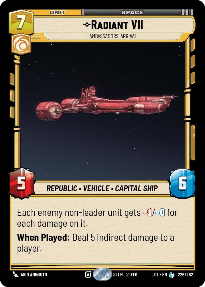 Image for Radiant VII - Ambassadors' Arrival - Star Wars: Unlimited