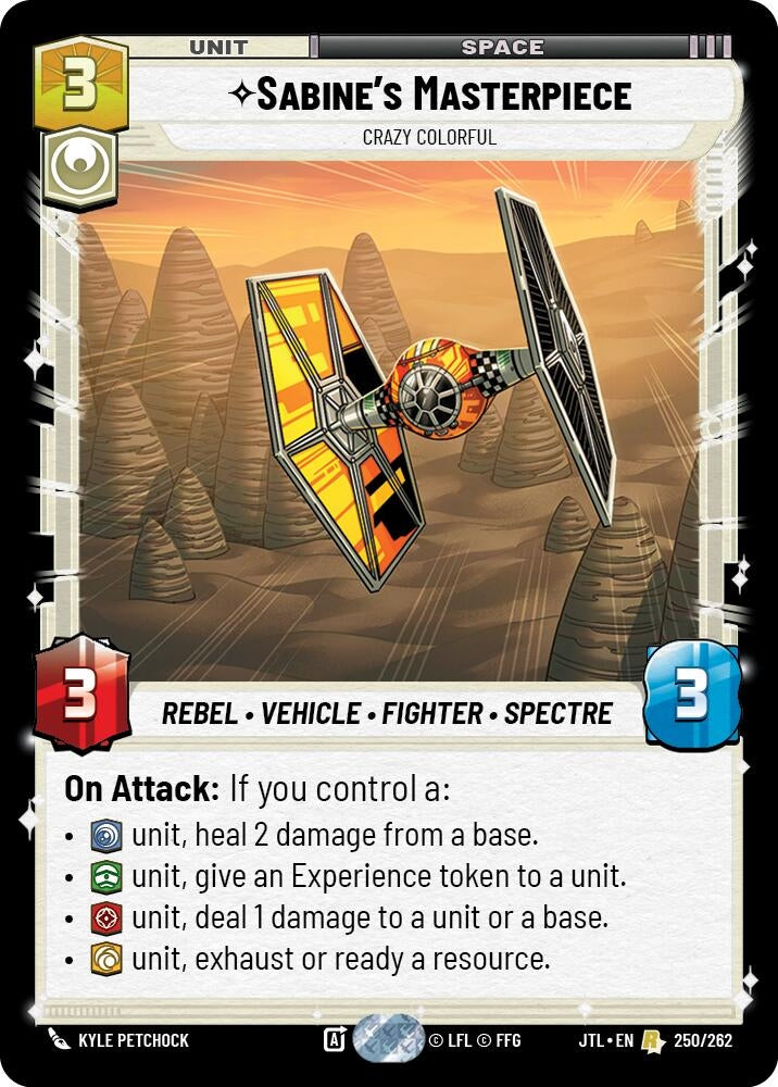 Image for Sabine's Masterpiece - Crazy Colorful - Star Wars: Unlimited