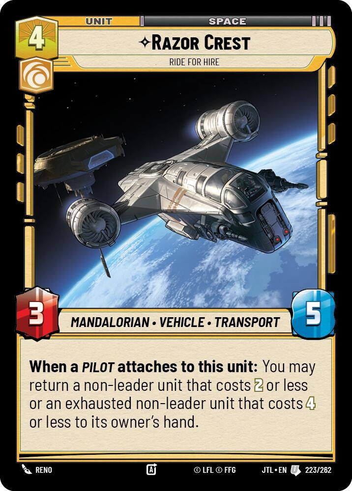 Image for Razor Crest - Ride for Hire - Star Wars: Unlimited