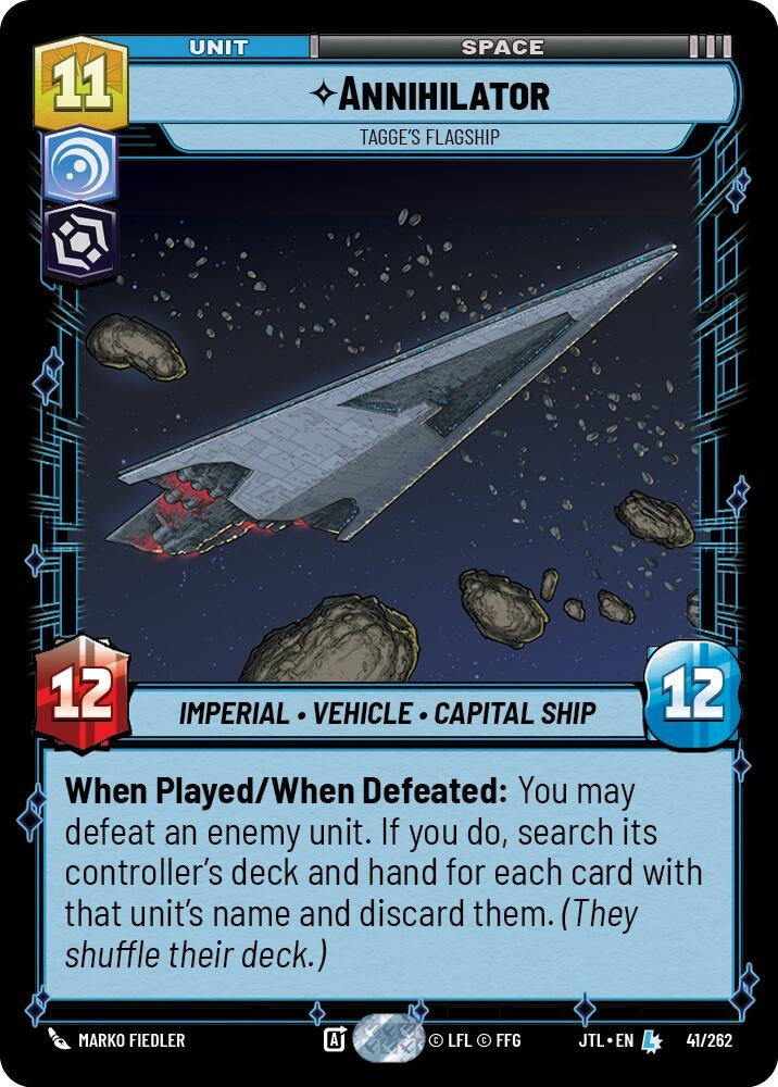 Image for Annihilator - Tagge's Flagship - Star Wars: Unlimited