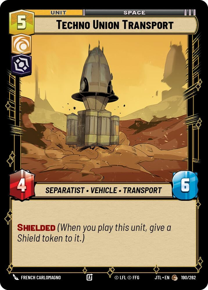 Image for Techno Union Transport - Star Wars: Unlimited