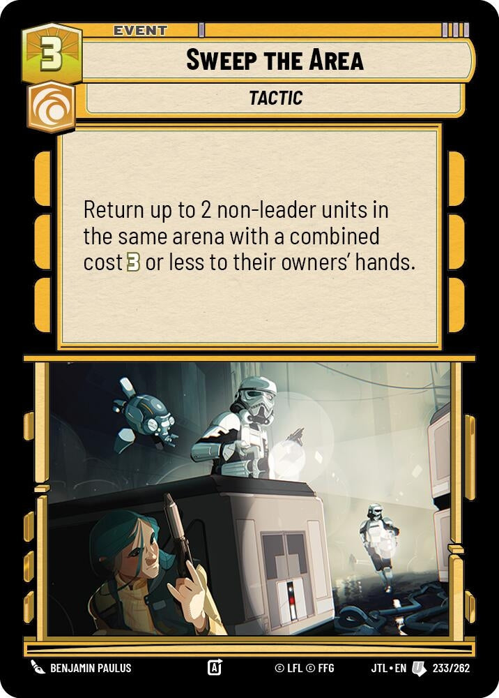 Image for Sweep the Area - Star Wars: Unlimited