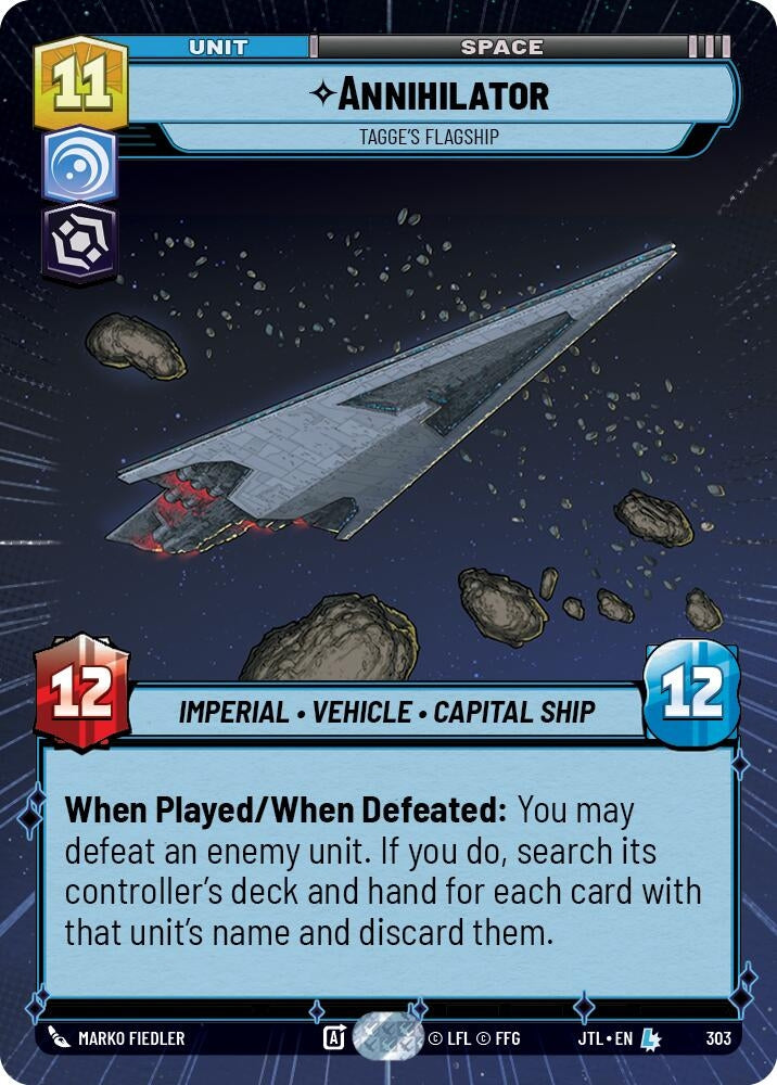 Image for Annihilator - Tagge's Flagship (Hyperspace) - Star Wars: Unlimited
