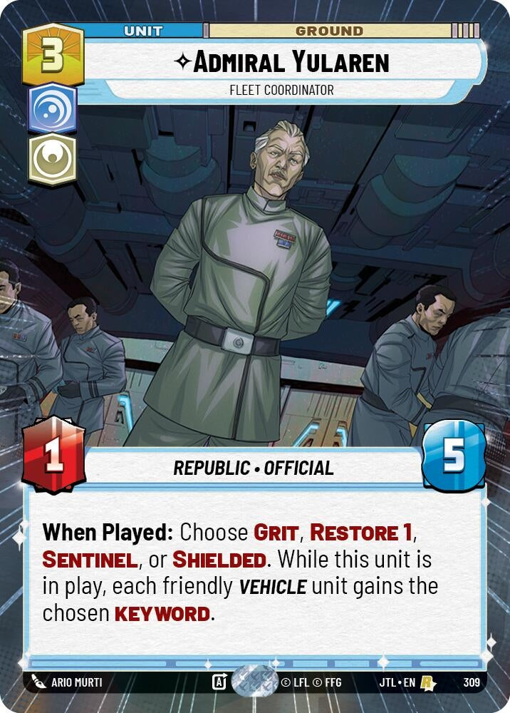 Image for Admiral Yularen - Fleet Coordinator (Hyperspace) - Star Wars: Unlimited