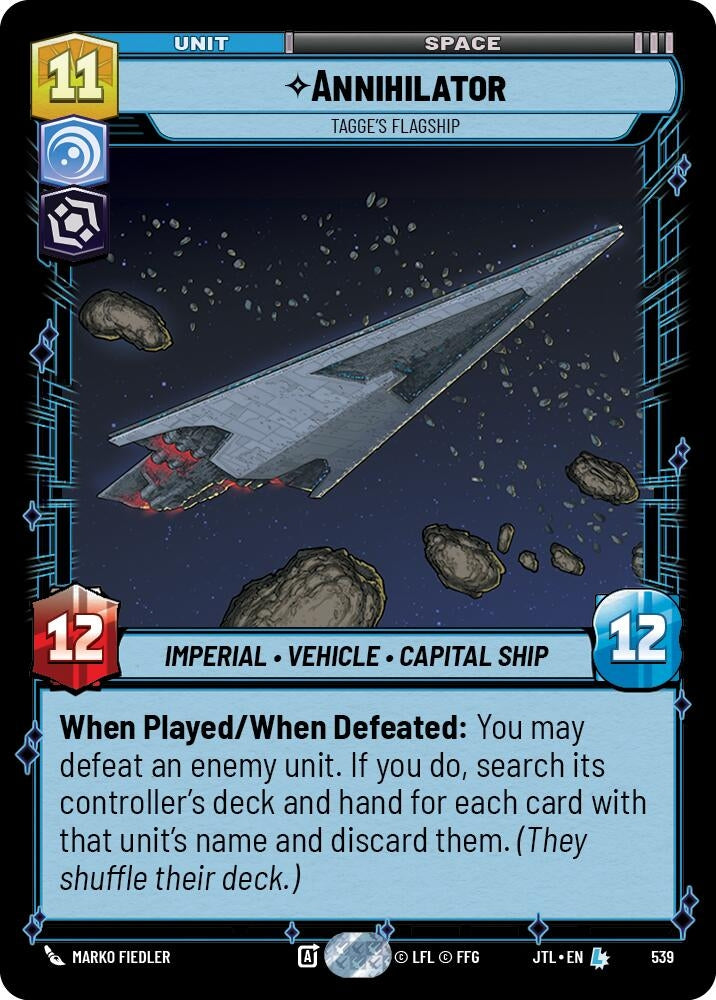 Image for Annihilator - Tagge's Flagship (Foil) - Star Wars: Unlimited