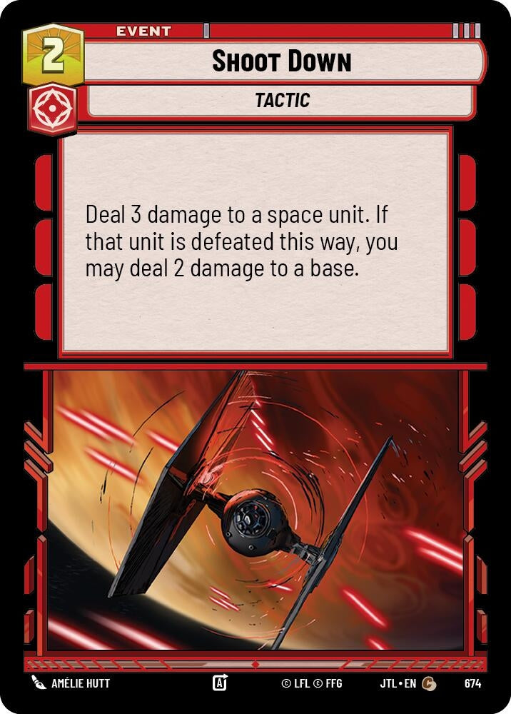 Image for Shoot Down (Foil) - Star Wars: Unlimited