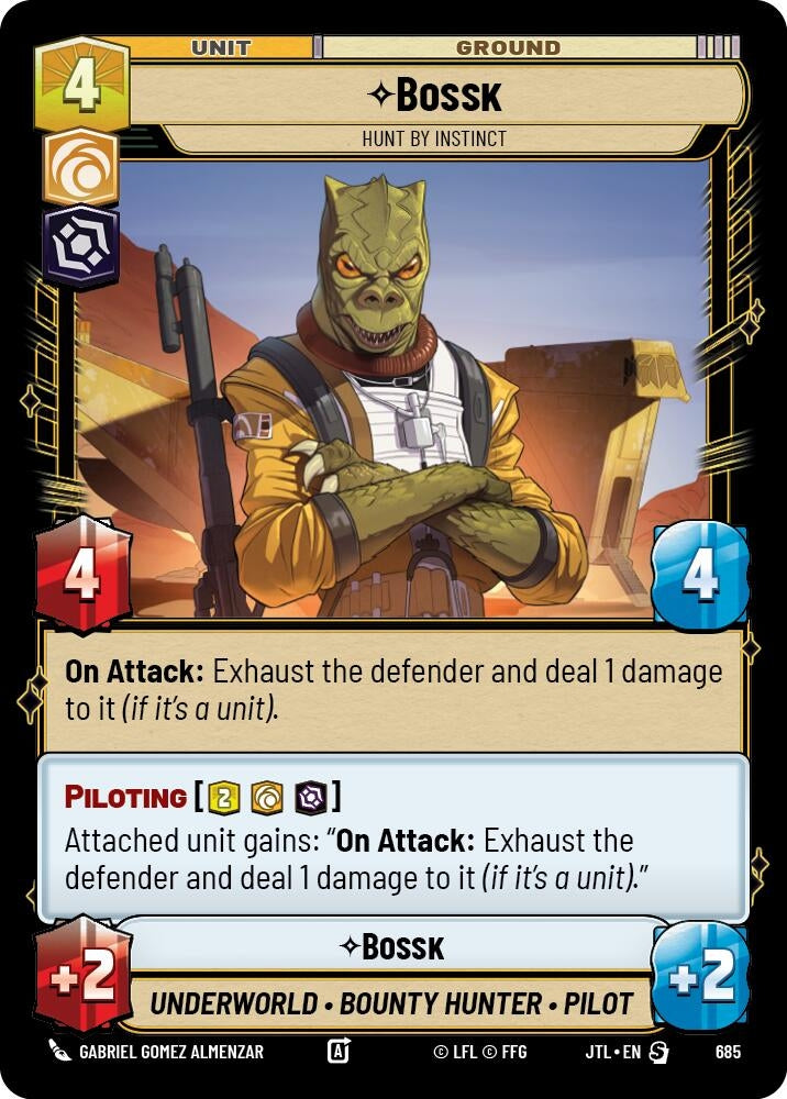 Image for Bossk - Hunt By Instinct (Foil) - Star Wars: Unlimited
