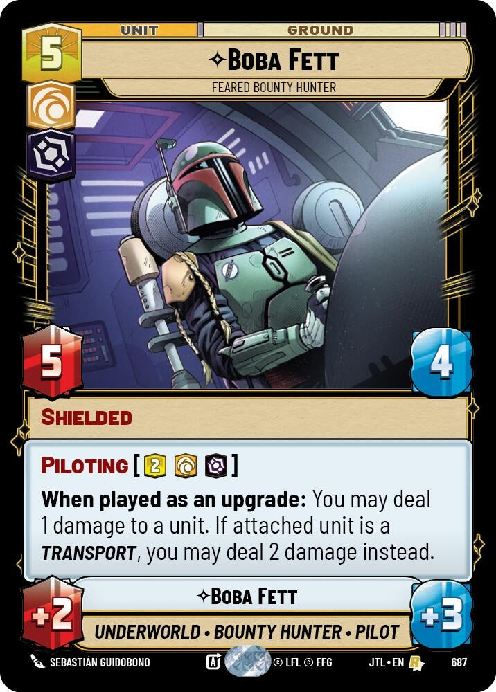 Image for Boba Fett - Feared Bounty Hunter (Foil) - Star Wars: Unlimited