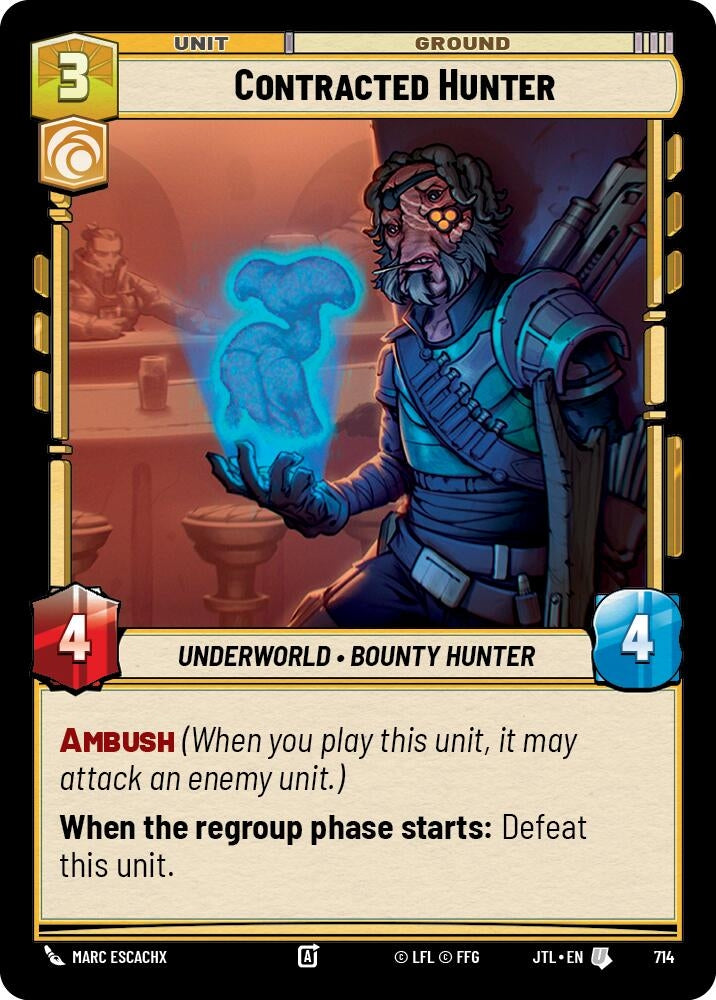 Image for Contracted Hunter (Foil) - Star Wars: Unlimited