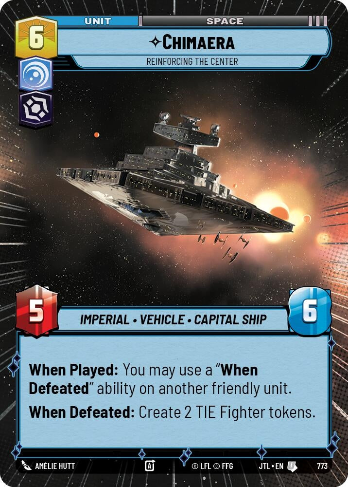 Image for Chimaera - Reinforcing the Center (Hyperspace Foil) - Star Wars: Unlimited