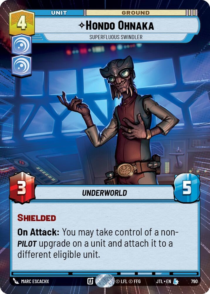 Image for Hondo Ohnaka - Superfluous Swindler (Hyperspace Foil) - Star Wars: Unlimited