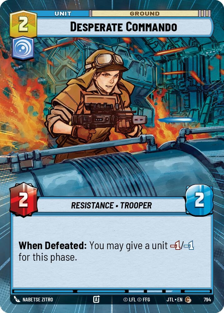 Image for Desperate Commando (Hyperspace Foil) - Star Wars: Unlimited