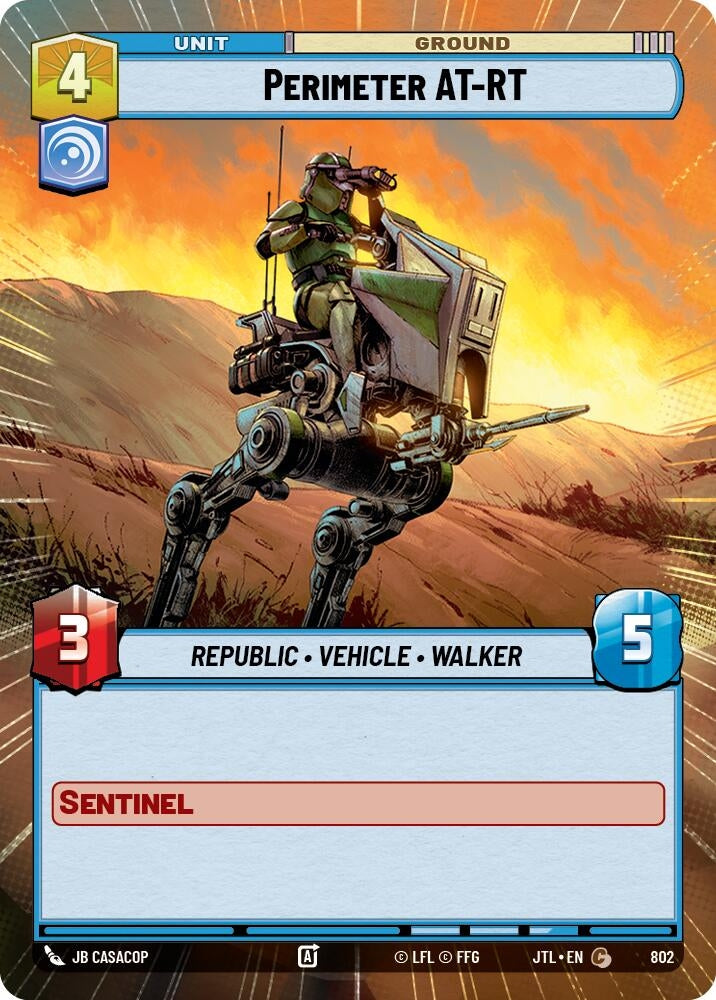Image for Perimeter AT-RT (Hyperspace Foil) - Star Wars: Unlimited