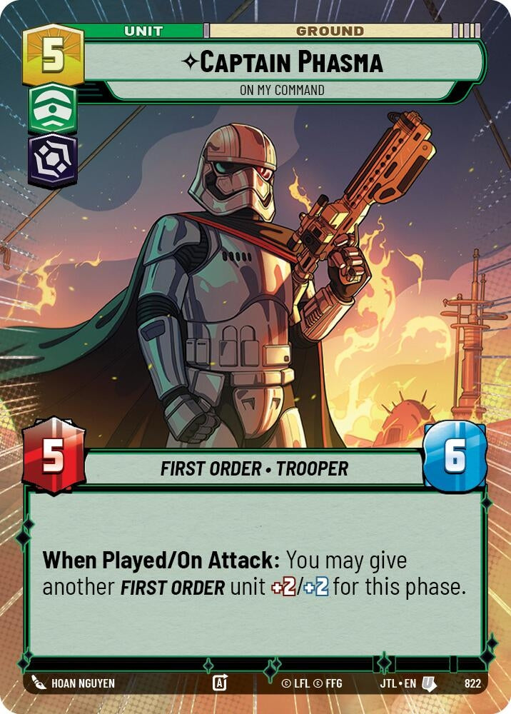 Image for Captain Phasma - On My Command (Hyperspace Foil) - Star Wars: Unlimited