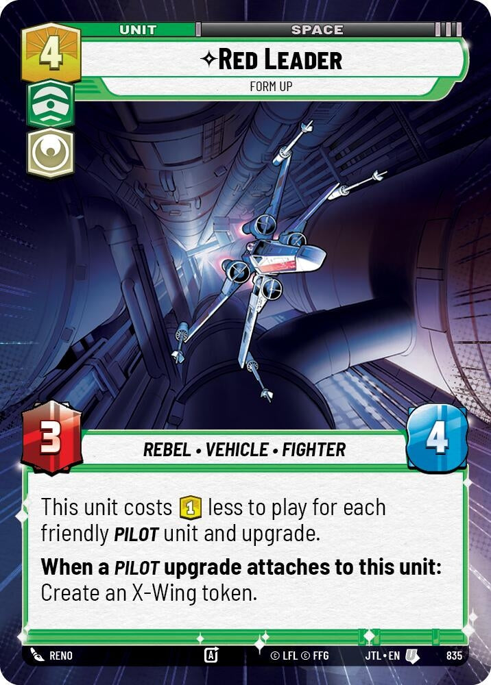 Image for Red Leader - Form Up (Hyperspace Foil) - Star Wars: Unlimited