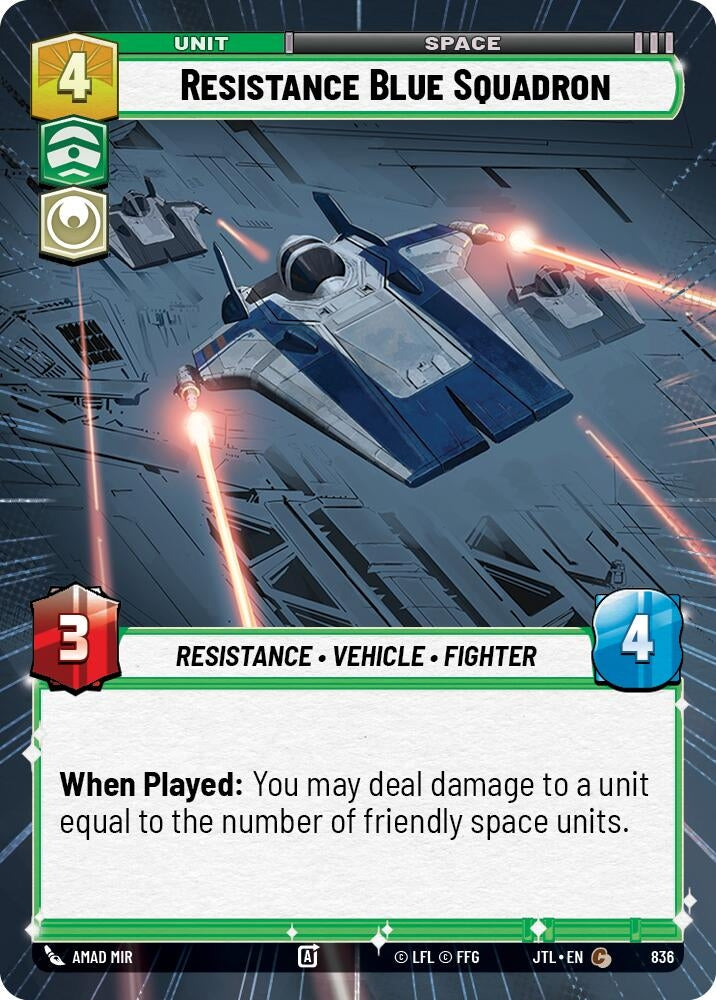 Image for Resistance Blue Squadron (Hyperspace Foil) - Star Wars: Unlimited