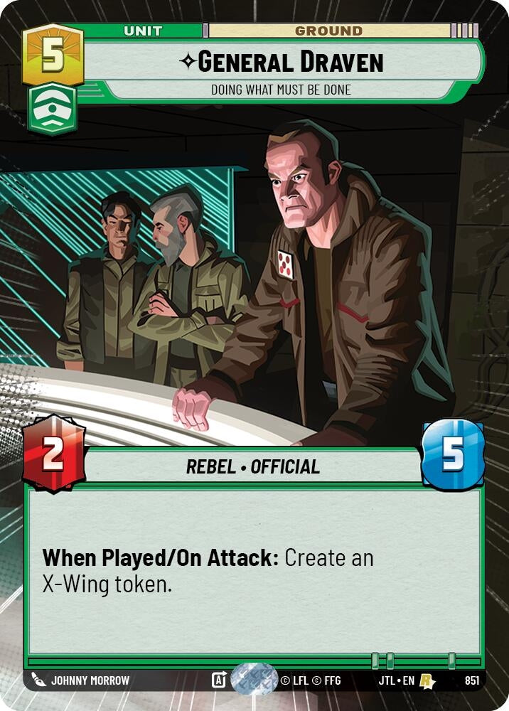 Image for General Draven - Doing What Must Be Done (Hyperspace Foil) - Star Wars: Unlimited