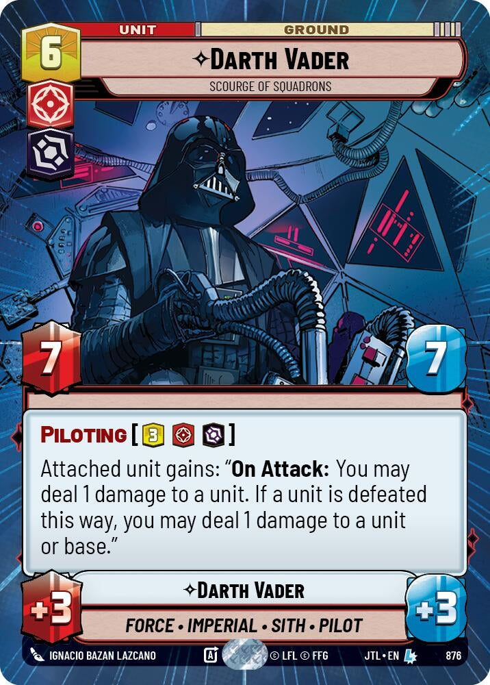 Image for Darth Vader - Scourge of Squadrons (Hyperspace Foil) - Star Wars: Unlimited