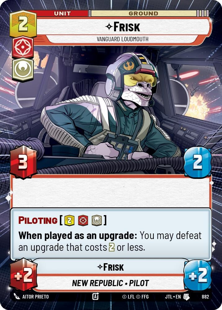 Image for Frisk - Vanguard Loudmouth (Hyperspace Foil) - Star Wars: Unlimited