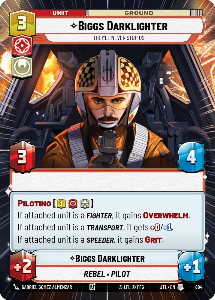 Image for Biggs Darklighter - They'll Never Stop Us (Hyperspace Foil) - Star Wars: Unlimited