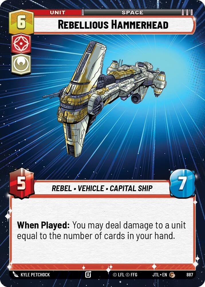 Image for Rebellious Hammerhead (Hyperspace Foil) - Star Wars: Unlimited