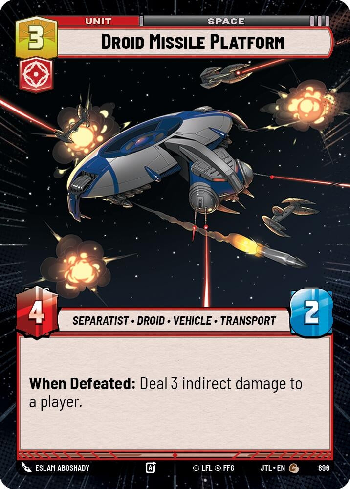 Image for Droid Missile Platform (Hyperspace Foil) - Star Wars: Unlimited