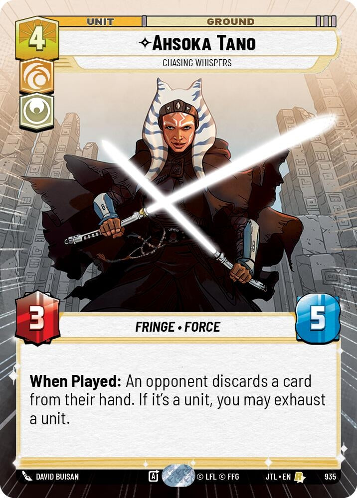 Image for Ahsoka Tano - Chasing Whispers (Hyperspace Foil) - Star Wars: Unlimited