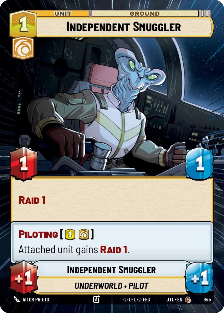 Image for Independent Smuggler (Hyperspace Foil) - Star Wars: Unlimited