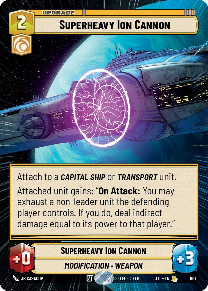 Image for Superheavy Ion Cannon (Hyperspace Foil) - Star Wars: Unlimited